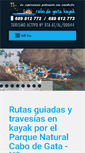 Mobile Screenshot of cabodegatakayak.es